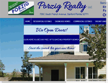 Tablet Screenshot of porzigrealty.com
